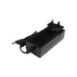 Black 24V 2.5A Interchangeable Power Adapter Universal Versatile