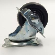 China small soft black rubber caster wheels for furniture wholesale