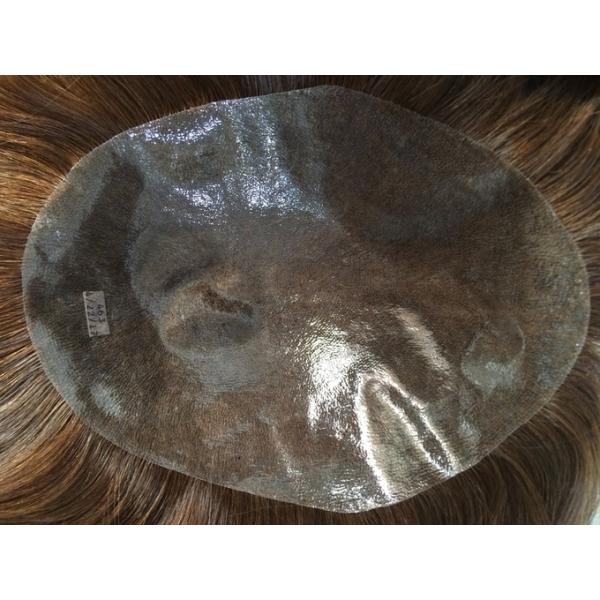 Customizable Mens Human Hair Toupee Single Knot Modern Toupee