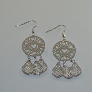 China Fashion High Quality Ladies Women Girls Stainless Steel Earrings LEF191 wholesale