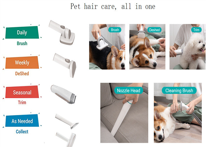 Low Noise 50dB Portable Pet Hair Vacuum 2.5L Dustbin For Animal Hair