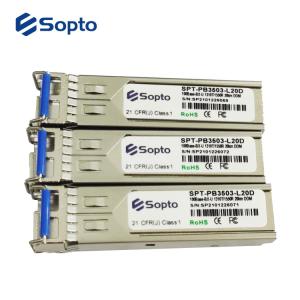 China 20km Lc Fiber Optic sfp module single mode 1310nmTx 1550nmRx Bidi wholesale