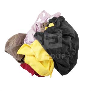 China Strong Absorbency Dark Color T Shirt Rags 100% Cotton Industrial Used Clothes Rags Cleaning Wiping Cloth Wipers wholesale