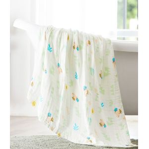 China Five Layers 240GSM Thin Gauze Fabric Swaddle Blanket Fabric Breathable wholesale