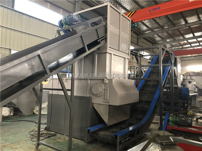 Single Shaft Industrial Plastic Crusher 600-1500mm Plastic Lump Shredder