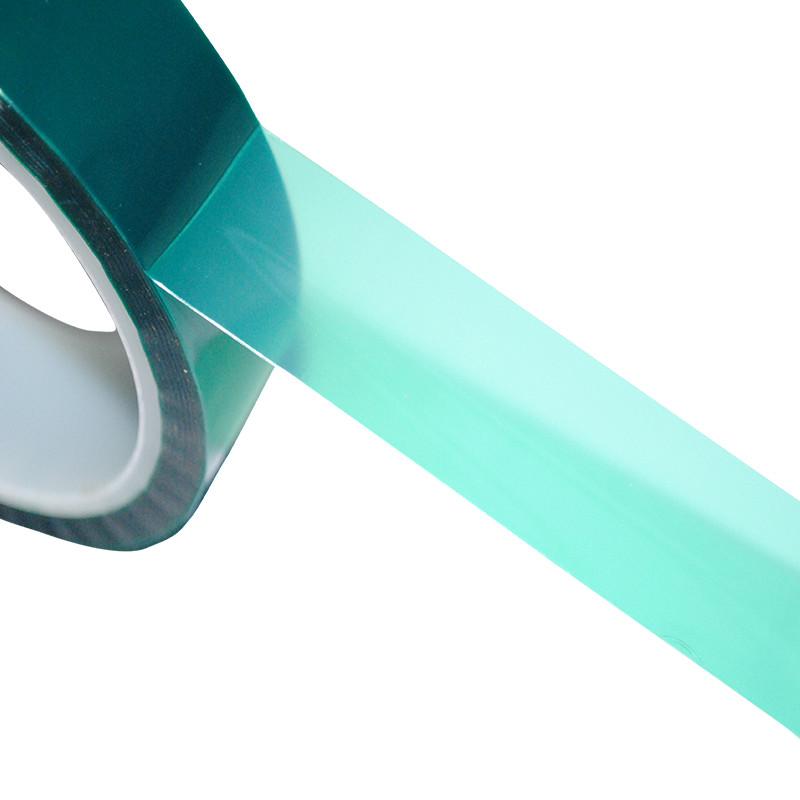 Heat Resistant Silicone Green Masking Tape PET Polyester Powder Coating