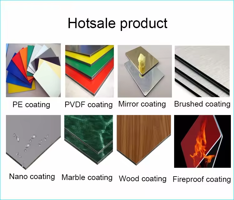 0.4cm 122 X 244CM PE PVDFCoating Exterior Wall Decoration Customized Aluminium Composite Panels Cladding Board