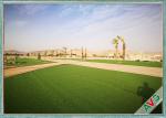 Soft / Comfortable Feeling Landscaping Artificial Grass 12800 Dtex Fireproof