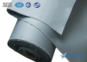 China Gray Twill 0.4MM Silicone Coated Fiberglass Fabric wholesale