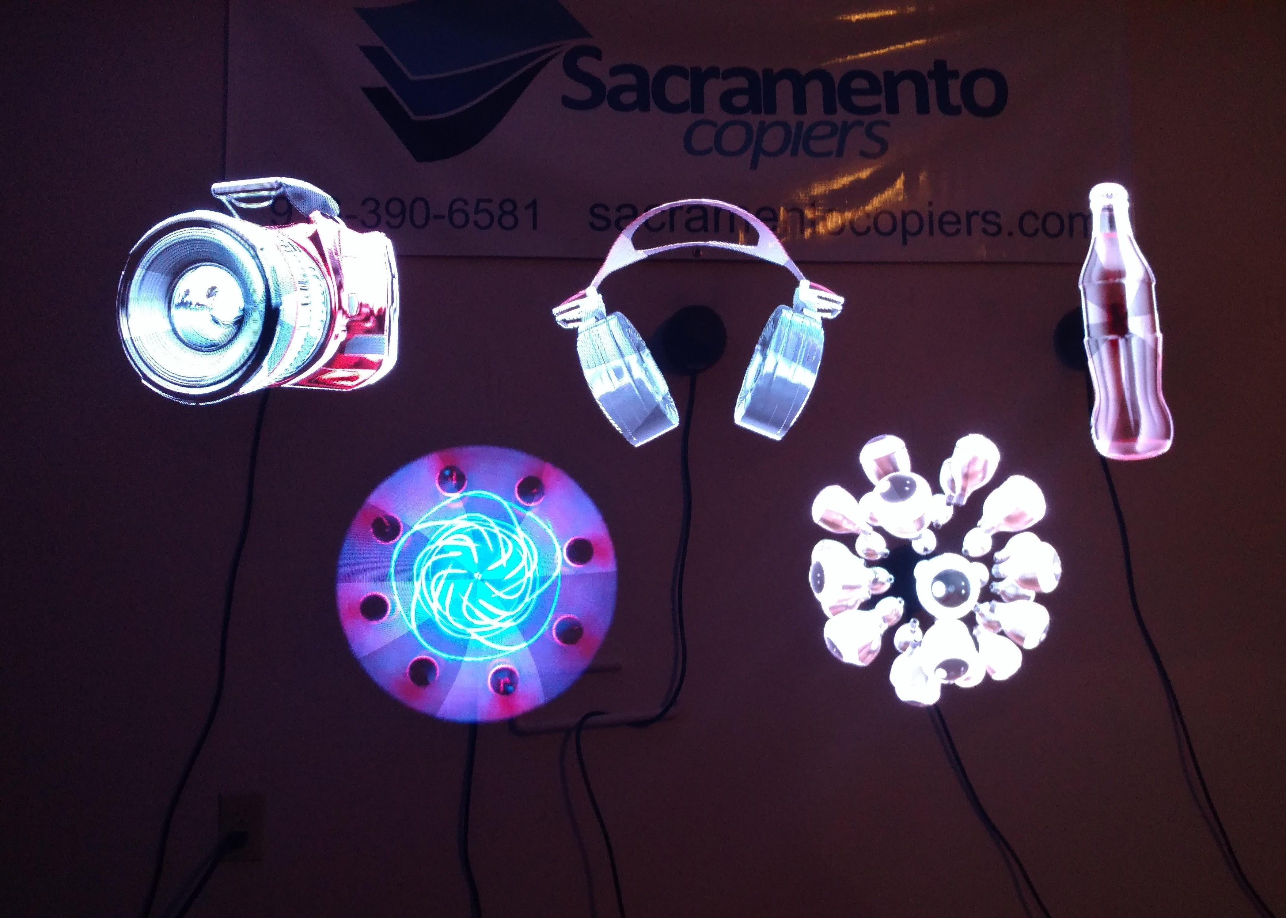 ROHS 3D Holographic Displays Hypervenom New Hologram Solution Video Player