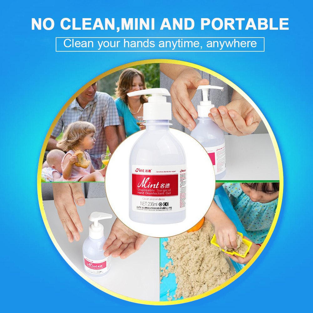 Water Free Hand Sanitizer Gel Alcohol For kill Germs