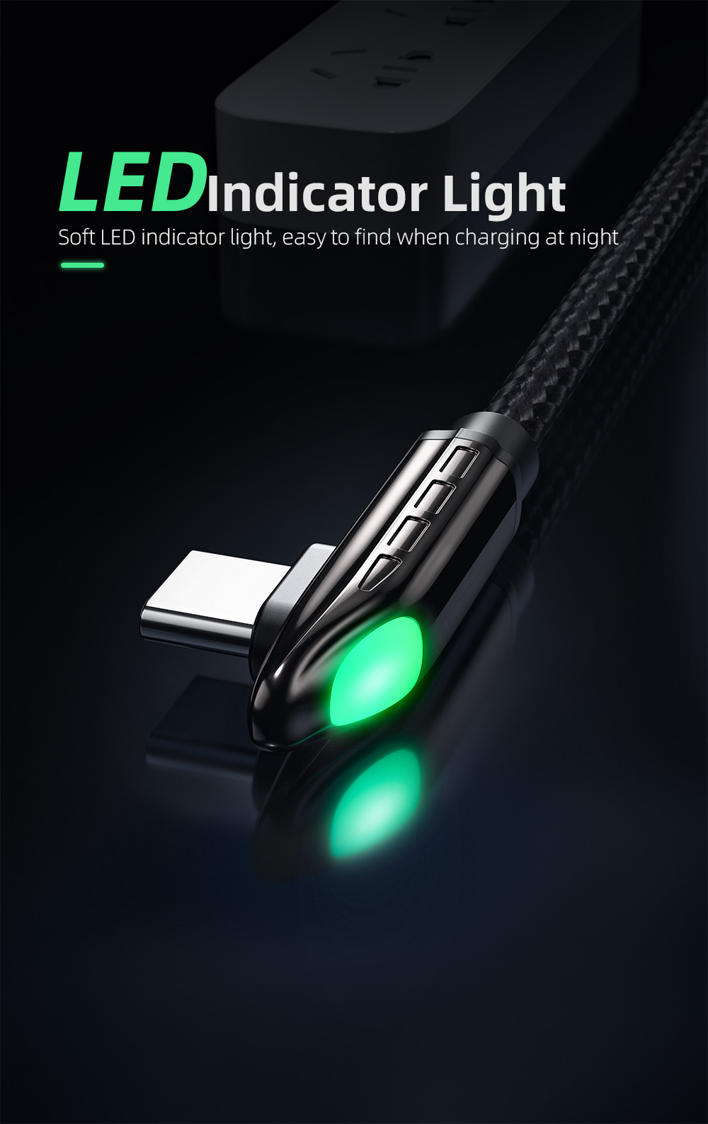 Essager 2021 Fast Charge T Shaped Type C USB Cable 5A 0.5M 1M 2M