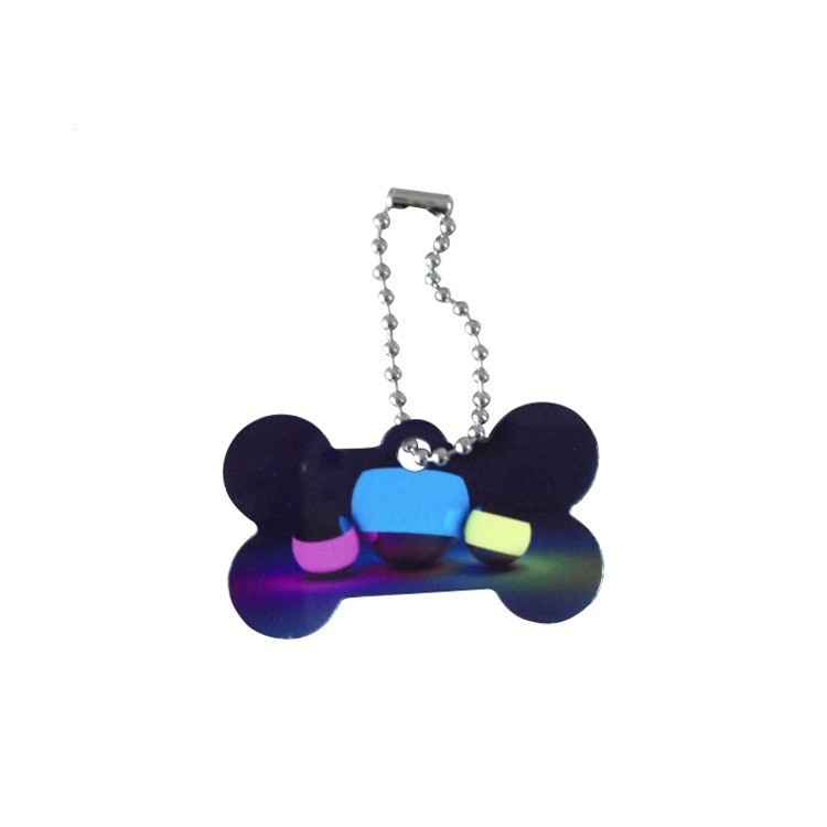 Personalized Double Sided Sublimation Blank Aluminum Dog Tag DIY Custom Sublimation Pet Blanks