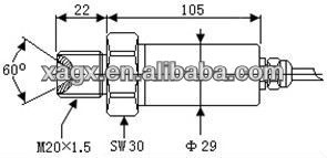 GXPS Water jet machine pressure transducer