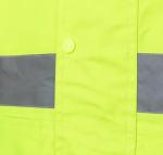 150D Oxford Reflective Safety Rainwear Fluorescent Green Windbreaker