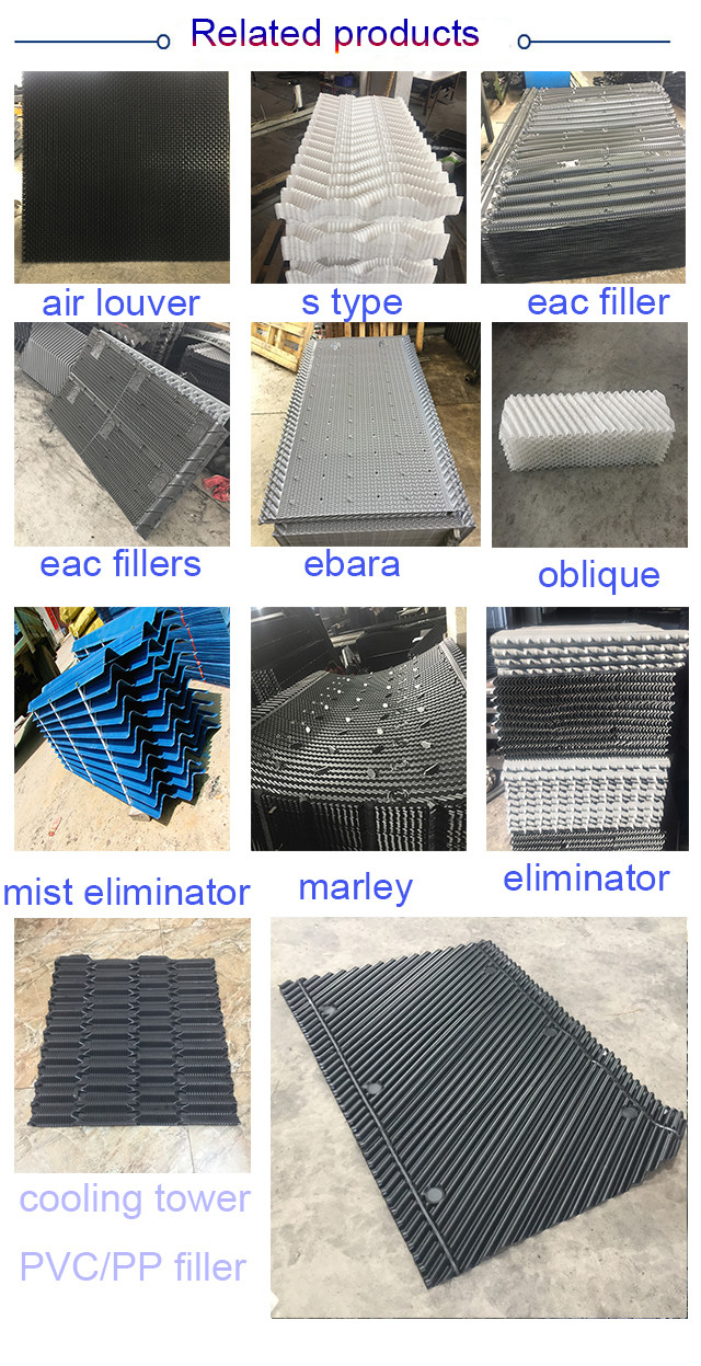 Counter Flow PVC Cooling Tower Fills 0.3mm Thick Matt PVC Plastic Sheet