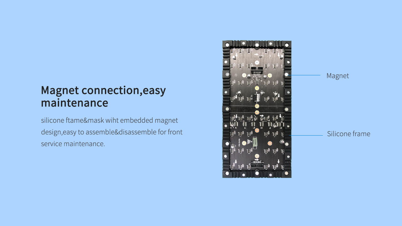 Flexible Programmable LED Display Module , Curved LED Screen Wall P2.5