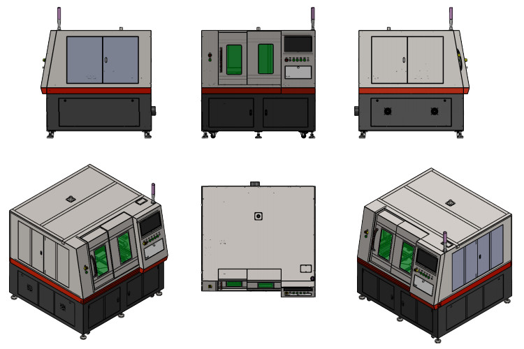 Green Nanosecond Glass Laser Drilling Machine 45W For Glass Processing Factory