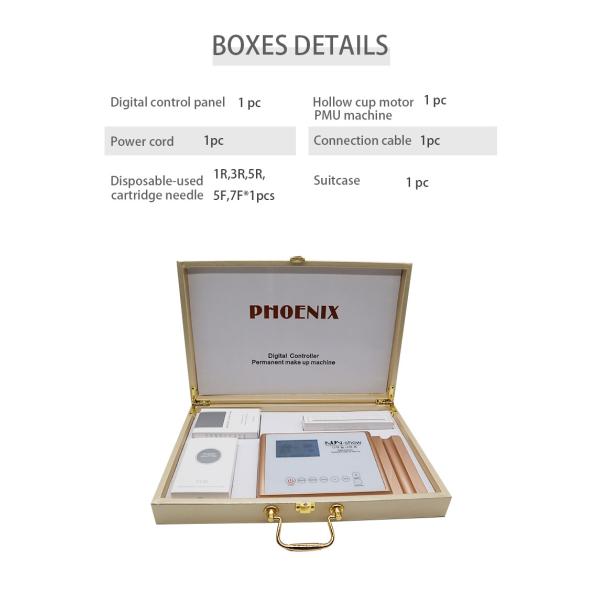 Rechargeable Digital Control Permanent Make Up Machine Kit With Touch Screen