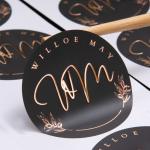 Label Sticker Customized Circular Metal Stamping Sealing Sticker Customized