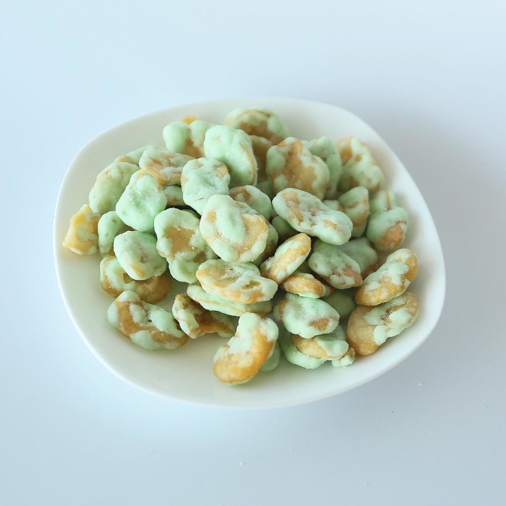 Vegan OEM Cocoa Flavor Coated Fried Broad Bean Chips Crispy