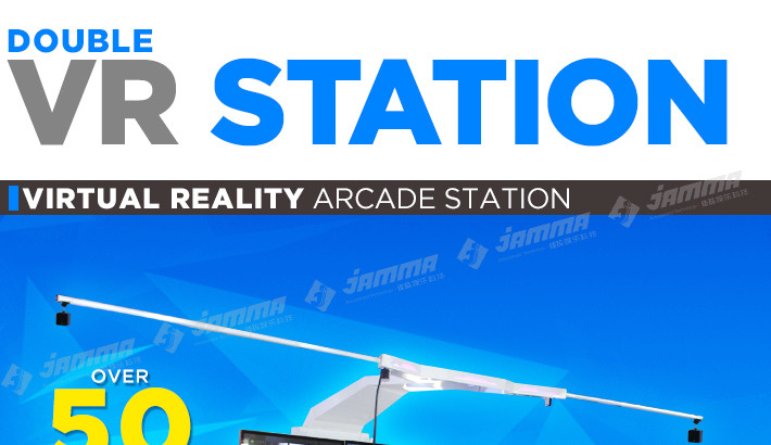 2 X 42" Monitor Virtual Reality Platform Double Self Service Arcade Machine 50 Interactive VR Games