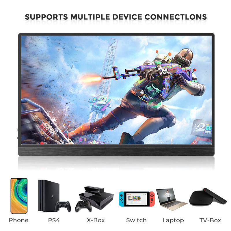 Touchscreen External 15.6inch Portable Monitor HDMI LCD For PS5 ODM