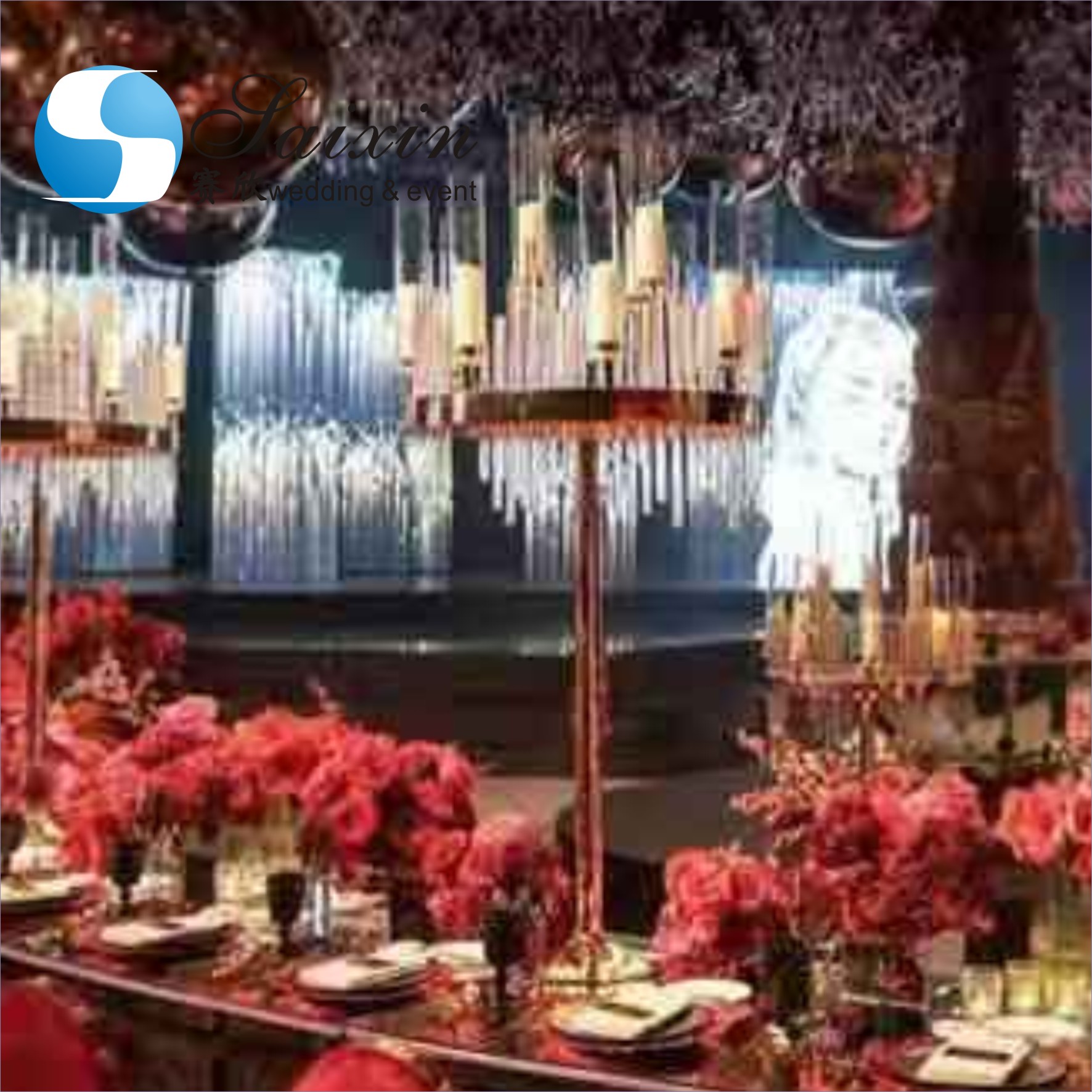 ZT-220H-2 Wedding event decoration gold silver mirror acrylic chuppah mandap