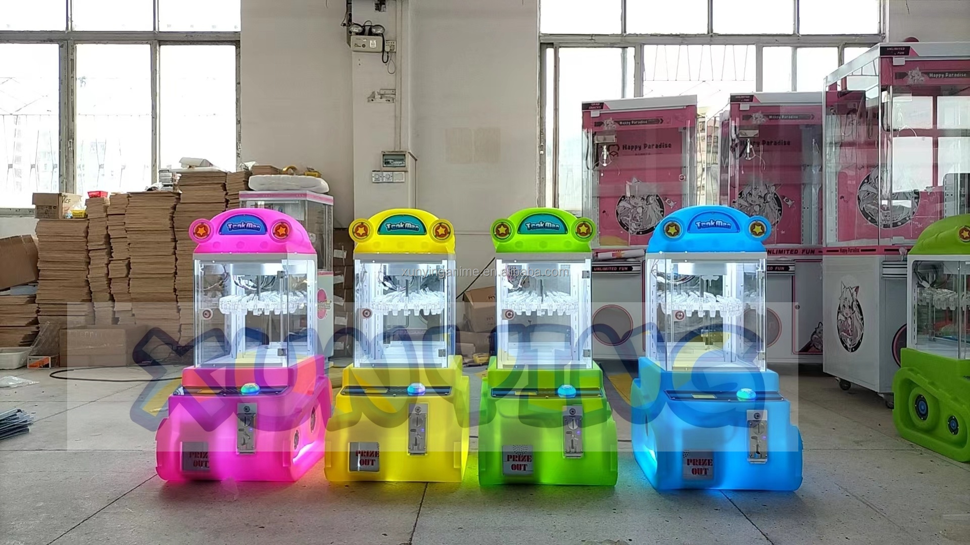 Clamp Vending Arcade Prize Machine 1 Player Mini Claw Crane Machine