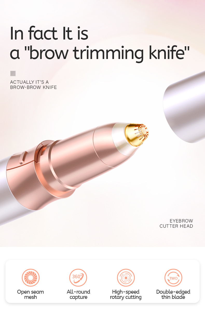 USB Rechargeable Painless Eyebrow Hair Remover For Eyebrow Painless