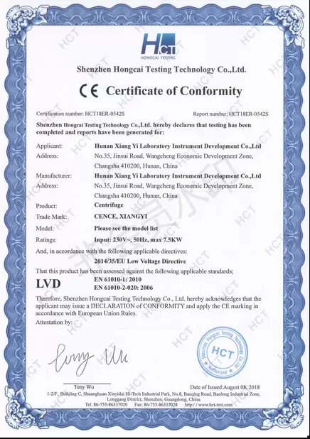 Cence Laboratory Low Speed Centrifuge With 4*50ml 18*10ml 12*20ml Rotor