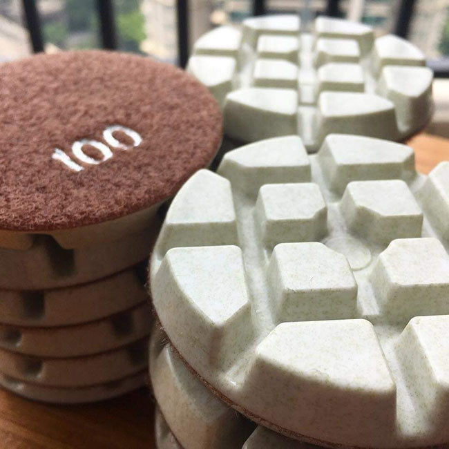 Resin Bond Transitional Diamond Toolings 80mm Dry Diamond Polishing Pads