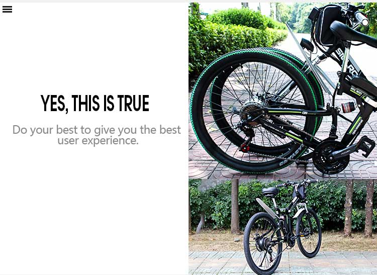26 Inch High Speed Electric Bike , Folding E Bike 350W Lithium Battery