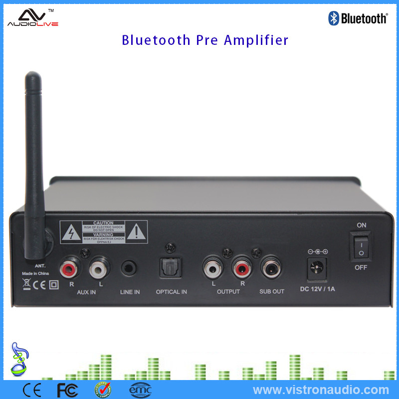 2 Channel Solid Audio Power Amplifier Bluetooth Pre Amplifier Home Stereo Audio Power Amp