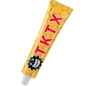 China 10g Numb Anesthetic Cream Yellow TKTX Numbing Cream CE SGS wholesale