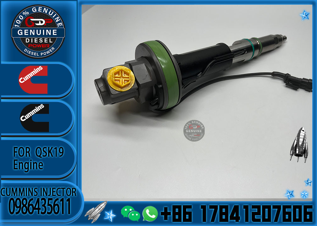Diesel Fuel Engine parts diesel fuel injector 0986435611 for Cumminns QSK19 engine