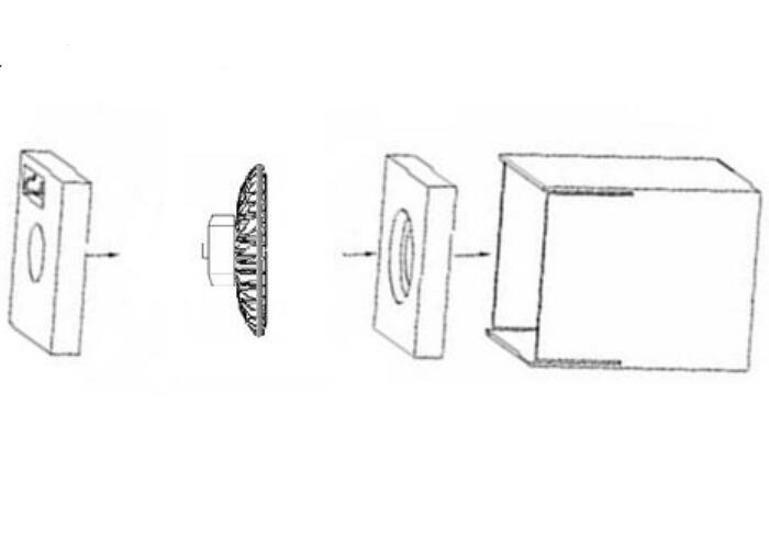 2700K - 6500K UFO LED High Bay Light High CRI 90W For Warehouses / Workshop
