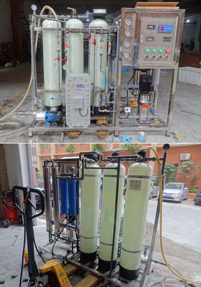 Portable Mobile Ultrapure Water System Containerized Seawater Desalination Plant 500LPH