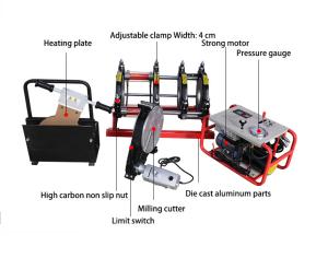 China Hdpe Pipe Plastic Butt Welding Machine Termofusion Hydrostatic SHT800-SHY wholesale