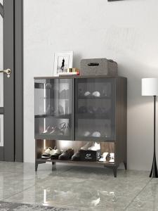 China 15mm MDF Wooden Large Capacity Shoe Cabinet Rack Heatproof Woodgrain wholesale