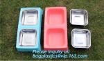 gift pet food container with flap lid, Square Pet Food Large Container / Animal