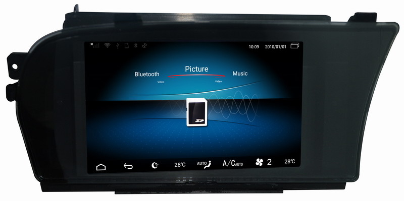 Ouchuangbo car radio gps dual zone android 9.0 for Benz S250 S300 S350 S400 s500 s600 W221 RHD for BT wifi 8 core USB