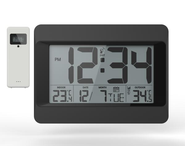 Electronic Movement Jumbo Digital Wall Clock Temperature Indoor Outdoor Led