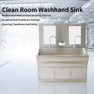 China 304 Stainless Steel Double-Person Hand Wash Sink for Health Cleaning and Disinfection wholesale