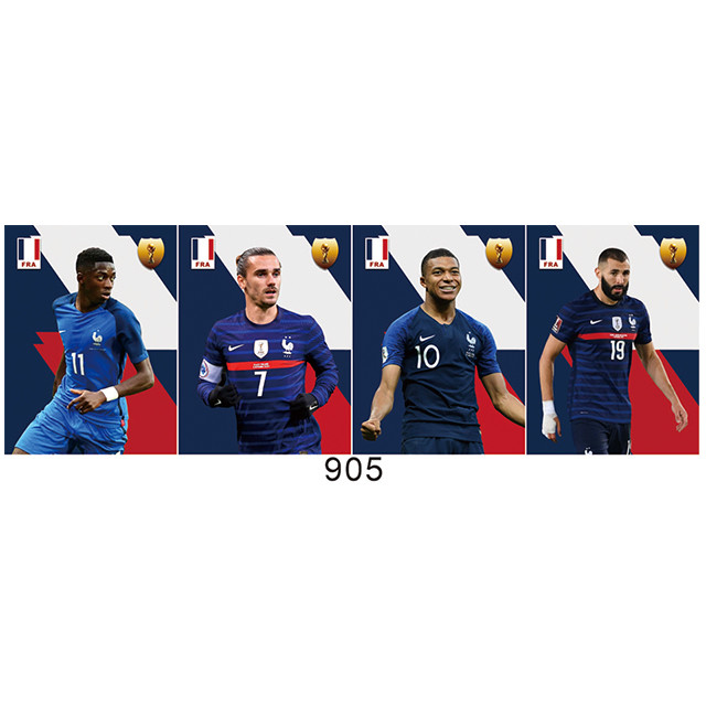 12x16 inches Football Soccer player 3D lenticular poster for Living room Kids room decoration pictures