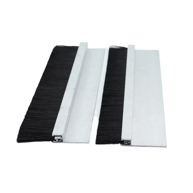 Custom Stainless Steel Industrial Brush Strip For Door Bottom Seal 50mm
