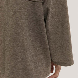 Oversize Women Hoodies Solid Color Relaxed Hoodie Custom Logo Fashionable Ladies Button Front Hoodies
