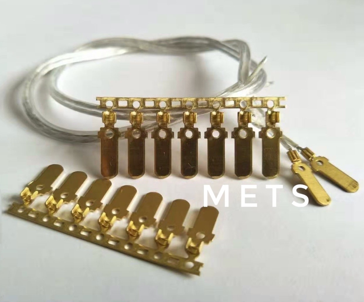 High Precision Custom Brass Crimp Terminals – Metal Stamping Electrical Connectors for Automotive & Industrial Applications