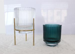 China Glass Candle Borosilicate Candle Jar Holder Wedding Candle Holders Table Decorations wholesale