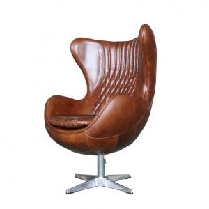 China CE Swivel Union Jack Egg Chair Aviator Leather Chair Defaico Furniture wholesale